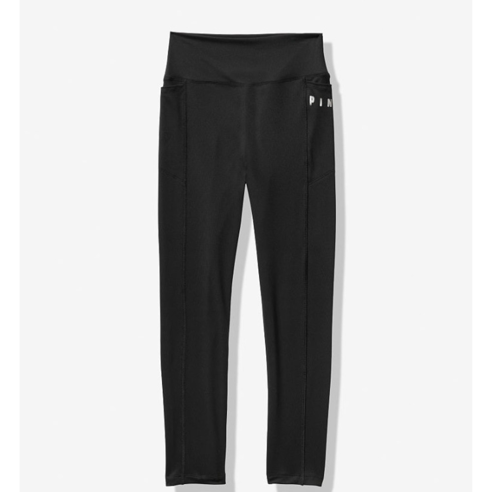 VS Pink Ultimate V Legging in Pure Black
